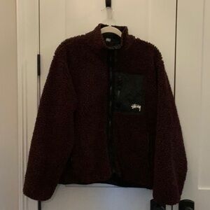 Stussy Reversible Fleece Jacket - Size M